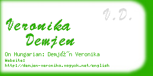 veronika demjen business card